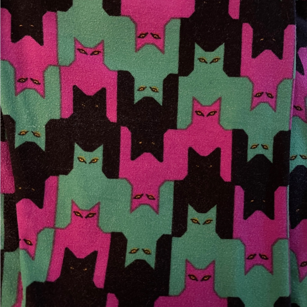 Lularoe Cat Halloween Leggings OS #118